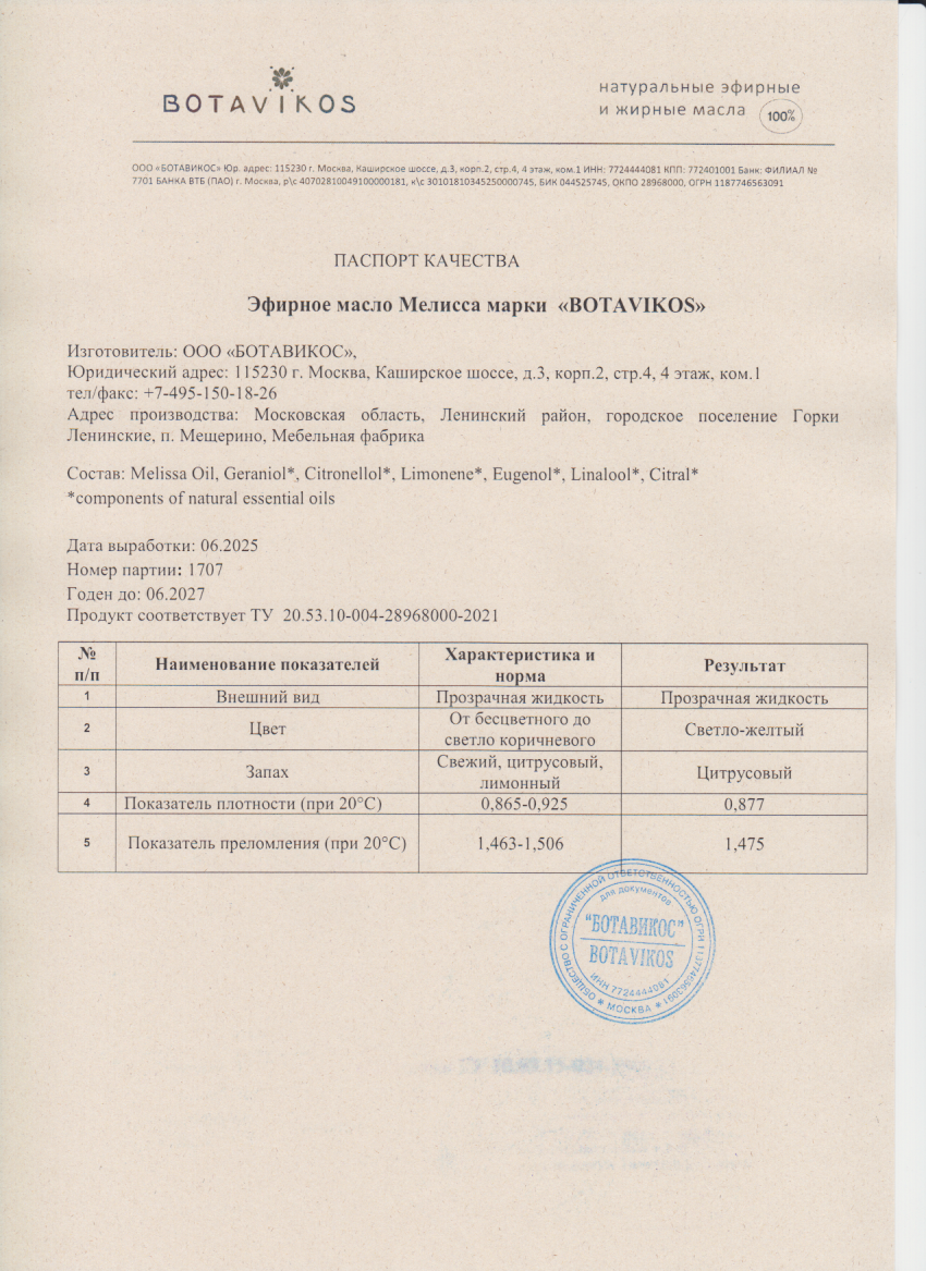 Паспорт №062025